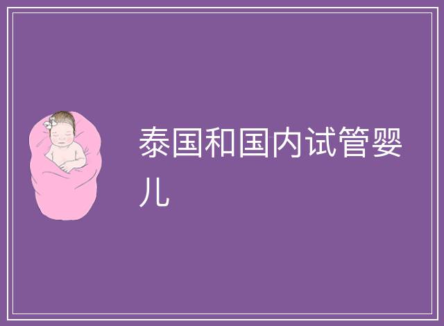 泰國和國內試管嬰兒
