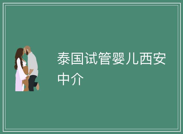 泰國試管嬰兒西安中介