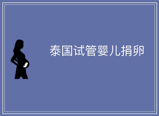 泰國試管嬰兒捐卵