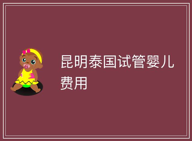 昆明泰國試管嬰兒費用