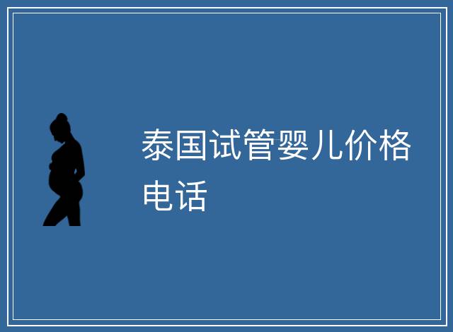 泰國試管嬰兒價格電話