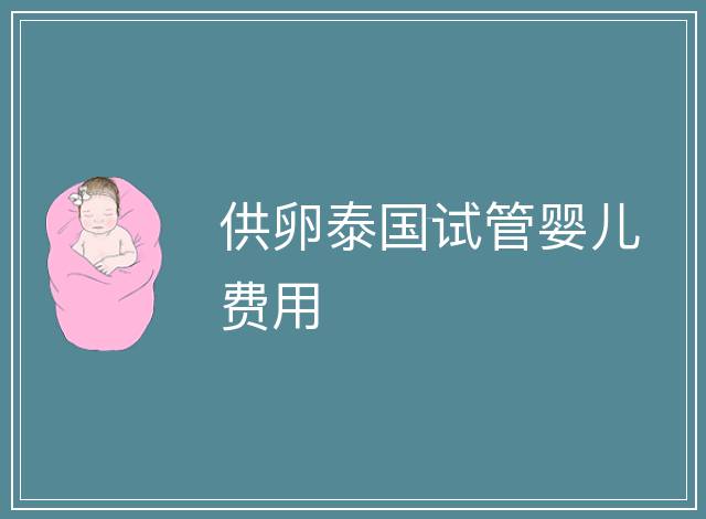 供卵泰國試管嬰兒費用