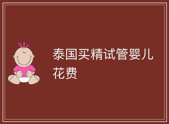 泰國買精試管嬰兒花費
