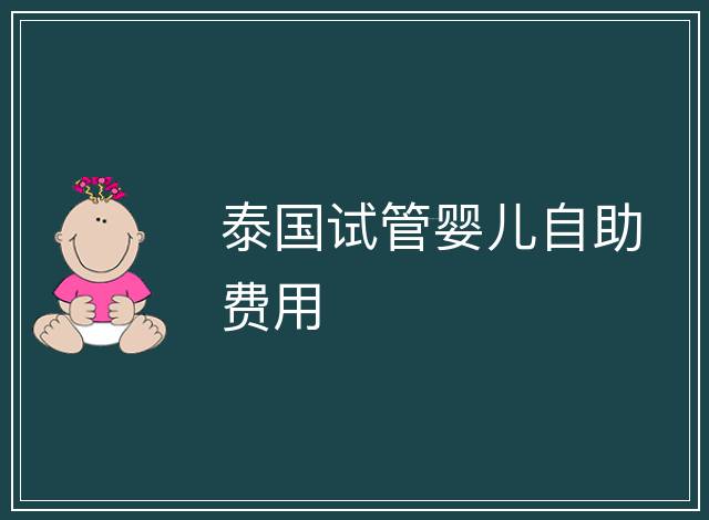 泰國試管嬰兒自助費用