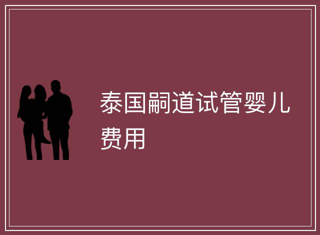 泰國嗣道試管嬰兒費(fèi)用