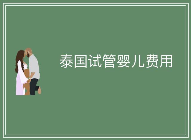 泰國試管嬰兒費用