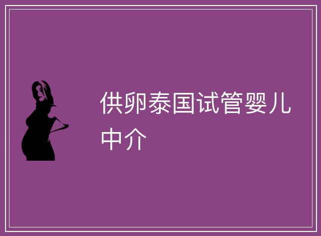 供卵泰國試管嬰兒中介
