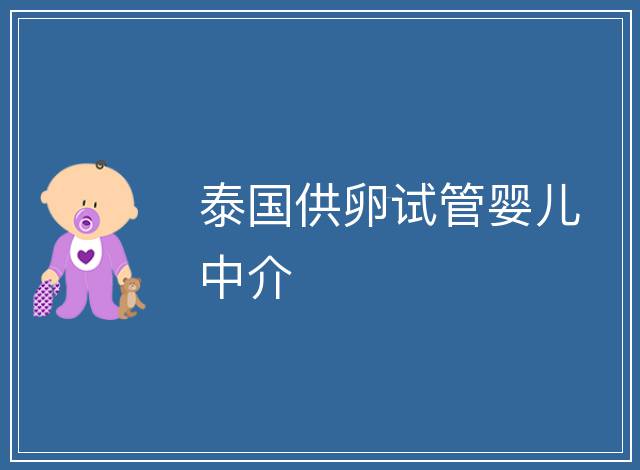 泰國供卵試管嬰兒中介